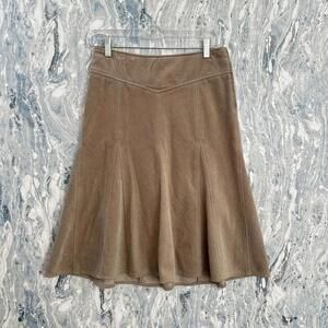 H&M Casual Preppy Tan Corduroy Skirt (4)